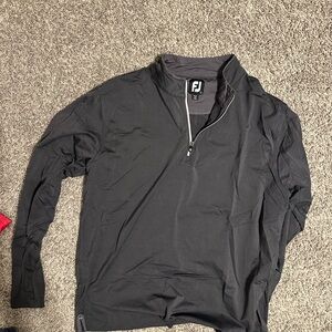 FootJoy Men's Black Lightweight Quarter-Zip Jacket